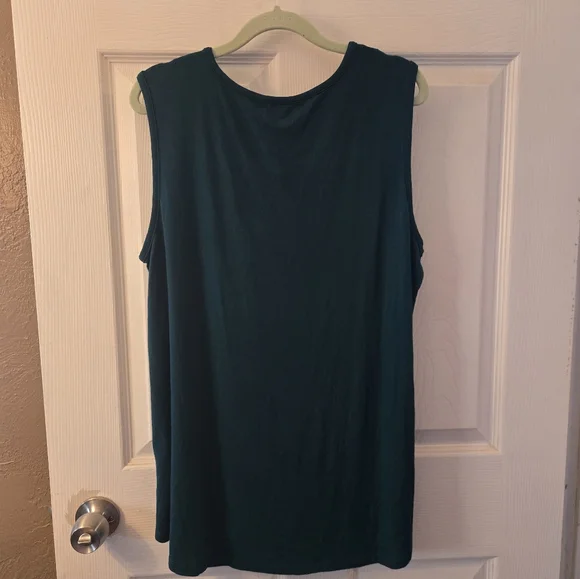 Women's Teal Tank Top - Picture 6 of 9